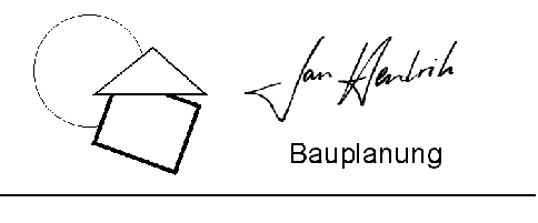 Schwarz/Weiß Logo Jan Hendrik - Bauplanung